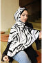 شال كابري مزخرف 70347-05 أسود إكرو