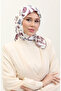 وشاح منقوش 70289-02 بلون المينك البرقوقي
