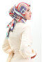 Karaca Rayon Scarf 81055-04 Water Green Purple - 2