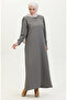 Stone printed dress 0406-03 gray