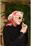 وشاح قطني منقوش 70334-03 أحمر طيني - 2