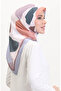 وشاح ناعم منقوش 70246-12 رمادي فاتح - 2
