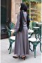 Shirt Collar Hijab Tunic Skirt Two-Piece Set 0223-05 Anthracite - 6