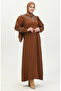 Stone Printed dress 0406-01 brown - 3