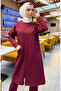 Two Thread Pocket Tracksuit Suit 03067-03 Claret Red - 5