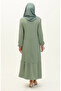 Aerobin fabric pleated dress 6595-05 green - 5