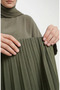 Elastic Waist Pleated Skirt 0213-16 Khaki - 4