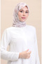وشاح منقوش باللون البيج - CVS-05