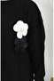 Knitted turtleneck tunic and pants two-piece set 1015-01 black - 5