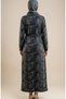Shirt Collar Zippered Lace-Up Modal Dress 0235-04 Black - 4
