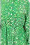 Patterned Viscose Dress with Tie-Up at the Waist 2084-04 Green - 4