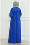 Aerobin fabric sleeve elastic dress 0465-02 cobalt blue - 4