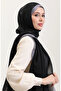 Amber luxury shawl 70274-12 black gray - 2