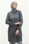Batwing Sleeve Striped Tunic 1658-01 Indigo