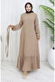 Skirt Ruffle Belted Dress 4103-04 Mink - 6