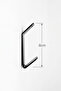 2 Pieces Vertical Adhesive Single Hanger Black Metal Towel and Coat Hanger Bathroom and Kitchen Wall Hanger - 4