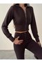 Ribbed Fisherman Knitwear Cardigan - Brown - 4