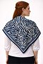 Choose Your Style Blue Zebra Scarf / Bandana / Accessory 90X90 cm - 2