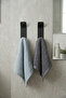 2 Pieces Vertical Adhesive Single Hanger Black Metal Towel and Coat Hanger Bathroom and Kitchen Wall Hanger - 2