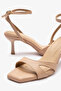 Sofia Nude Leather Women's Heeled Shoes - 5