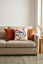 3-Piece Panoroma Decorative Throw Pillow Cover – Bohemian Face Punch + Orange + Tile 45X45 cm