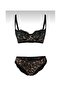 Leopard Print Lace Detailed Bra Panty Set Underwear - 5