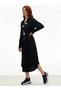 Viscose Shirt Dress Black - 2