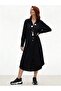 Viscose Shirt Dress Black