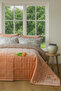 Wellsoft Quilted Bedspread Set Double Size Soria Salmon