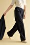Straight Fit Wide Leg Linen Blend Trousers H0117Ax26Sp - 2
