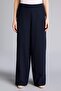 Straight Fit Wide Leg Linen Blend Trousers H0117Ax26Sp - 5
