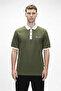 Awake pale green polo collar men's t-shirt