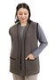 Women's Middle-Aged and Above Knitwear Knitted Little Baklava Pattern Buttonless Mother Vest 332 - 2
