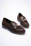 Women's Bitter Brown Beaded Tasseled Daily Short Heeled Shoes Tr30Ms01C - 6