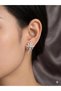 Jewelry Steel Silver Color Stone Earrings