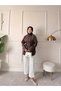 Design Brooch Belt Detail Striped Shirt - 6