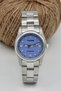 Steel Women's Wristwatch, 5 Atm Water Resistance, Silver Color Strap, Purple Women's Wristwatch