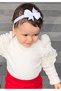 Baby Girl Pink Red White Blue 6-Piece Bandana Hair Band - 2