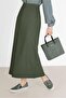SLIP DETAIL ZIPPERED SKIRT 60215 - 4