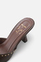 Di̇na Women's Stone Detailed Heels t Slipper A006-K1912 - 7