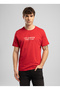 Ansel Men's Regular Fit 100% Cotton Printed Crew Neck T-Shirt Red - 2