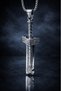 Stainless Steel Symbol of Power, Warrior's Soul Broken Tip Sword Pendant - 2
