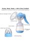 Manual Breast Pump Silicone Breastfeeding Milk Pump, Feeding Bottle & Nipple Cover,Breastfeeding mom - 7