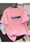 Choose Happy Denim Hearts Printed Unisex Women/Men Oversized Crewneck T-Shirt