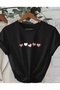 Pink Hearts Road Printed Unisex Women/Men Oversize Crewneck T-Shirt