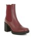 Women's Faux Leather Chelsea Boots In Burgundy