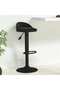 Scaun de bar, negru, catifea