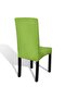 Huse de scaun elastice drepte, 4 buc., verde - 4