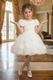 Girl's Rose Tutu Special Occasion Dress White - 5
