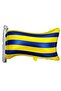 Luxury Yellow Navy Blue Fan (Super Set) with Backboard Concept Birthday Party Set Decoration - 3